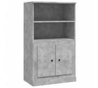 vidaXL Buffet haut gris béton 60x35,5x103,5 cm bois d'ingénierie 816316