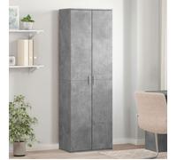vidaXL Buffet haut gris béton 60x35x180 cm en bois d'ingénierie