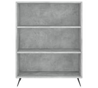 vidaXL Buffet haut Gris béton 69,5x34x180 cm Bois d'ingénierie