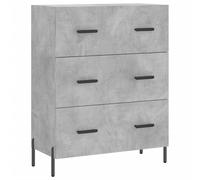 vidaXL Hoge kast 69,5x34x180 cm bewerkt hout betongrijs3198413 Gris G