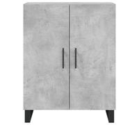 Vidaxl Buffet Haut Gris Béton 69,5x34x180 Cm Bois D'ingénierie Gris