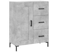 vidaXL Buffet haut Gris béton 69,5x34x180 cm Bois d'ingénierie Gris
