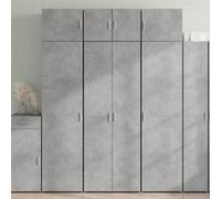 vidaXL Buffet haut en bois d'ingénierie 70x42,5x185 cm Gris béton