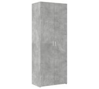 Vidaxl Buffet Haut Gris Béton 70x42,5x185 Cm Bois D'ingénierie Multicolore