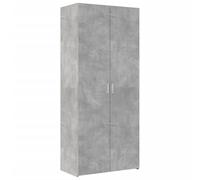 vidaXL Buffet haut gris béton 80x42,5x185 cm bois d'ingénierie, buffet, armoire de rangement, panneau latéral, armoire, 3281437