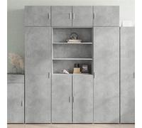 vidaXL Buffet haut 3281381 gris béton 80x42,5x185 cm en bois d'ingénierie