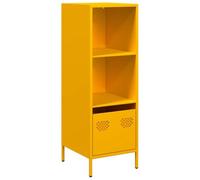Vidaxl Buffet Haut Jaune Moutarde 35x39x103,5 Cm Acier Multicolore