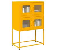 Buffet haut anthracite 68x39x123 cm acier armoire armoire de rangement vidaXL