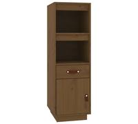 Vidaxl Buffet Haut Marron Miel 34x40x108,5 Cm Bois Massif De Pin Multicolore