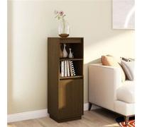 Buffet haut Marron miel 37x34x110 cm Bois massif de pin813518