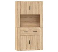 Vidaxl Buffet Haut Chêne Sonoma Bois D'ingénierie Marron