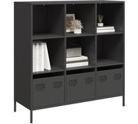 vidaXL Buffet haut noir 101,5x39x103,5 cm acier