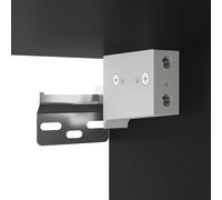 vidaXL Buffet haut Noir 34,5x34x180 cm Bois d'ingénierie3200322 Noir G