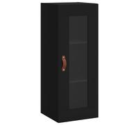 Vidaxl Buffet Haut Noir 34,5x34x180 Cm Bois D'ingénierie Multicolore