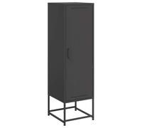 Vidaxl Buffet Haut Noir 36x39x123 Cm Acier Noir