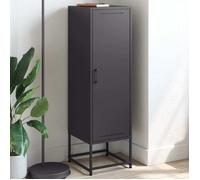 Vidaxl Buffet Haut Noir 36x39x123 Cm Acier Noir