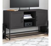 Vidaxl Buffet Haut Noir 36x39x123 Cm Acier Noir