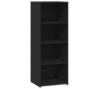 vidaXL Buffet haut noir 45x41x124 cm Bois d'ingénierie