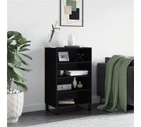 Vidaxl Buffet Haut Noir 57x35x90 Cm Bois D'ingénierie Marron