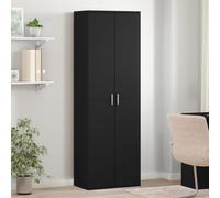 vidaXL Buffet haut noir 60x35x180 cm bois d'ingénierie