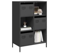 Vidaxl Buffet Haut Noir 68x39x103,5 Cm Acier Multicolore