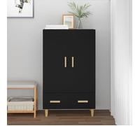 vidaXL Buffet haut Noir 70x31x115 cm Bois d'ingénierie 812565