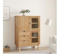 vidaXL Buffet haut OTTA 85x43x125 cm Bois massif de pin 351306