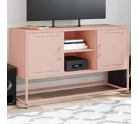 vidaXL Buffet haut rose 36x39x123 cm acier, buffet, placard, armoire latérale, armoire, armoire de rangement, armoire haute, 846525