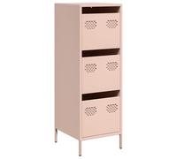 vidaXL Buffet haut 39x35x103,5 cm acier rose