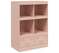 vidaXL Buffet haut 67 x 39 x 95 cm Acier Rose