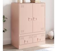 Vidaxl Buffet Haut Rose 67x39x95 Cm Acier Rose