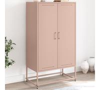 vidaXL Buffet haut rose 68,5x38,5x123,5 cm acier