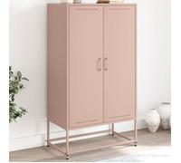 vidaXL Buffet haut rose 68,5x38,5x123,5 cm acier, buffet, placard, armoire latérale, armoire, armoire de rangement, armoire 846495
