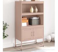 Vidaxl Buffet Haut Rose 68,5x38,5x123,5 Cm Acier Multicolore