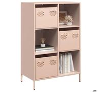 vidaXL Buffet haut 851407 68x39x103,5 cm acier rose