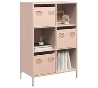 Vidaxl Buffet Haut Rose 68x39x103,5 Cm Acier Multicolore