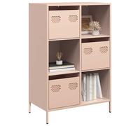 Vidaxl Buffet Haut Rose 68x39x103,5 Cm Acier Multicolore