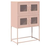 Buffet haut rose 68x39x107 cm acier