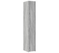 vidaXL Buffet Haut Sonoma Gris 30x42,5x185 cm Bois d'ingénierie, Buffet, Armoire de Rangement, Panneau latéral, Armoire, Armoire latérale