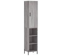 Buffet Haut, Armoire de Rangement avec Pieds, Meuble de Rangement, Organisateur Salon Salle de Séjour, Moderne, Sonoma Gris Bois d'Ingénierie