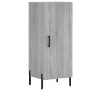vidaXL Highboard Gris Sonoma 34,5x34x180 cm Matériau dérivé du bois