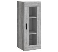Vidaxl Buffet Haut Sonoma Gris 34,5x34x180 Cm Bois D'ingénierie Gris
