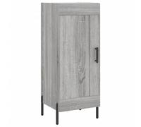 Vidaxl Buffet Haut Sonoma Gris 34,5x34x180 Cm Bois D'ingénierie Gris