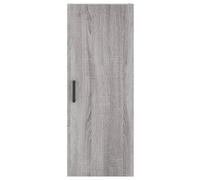 Vidaxl Buffet Haut Sonoma Gris 34,5x34x180 Cm Bois D'ingénierie Gris