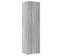 vidaXL Buffet Haut Sonoma Gris 50x42,5x185 cm Bois d'ingénierie, Buffet, Armoire de Rangement, Panneau latéral, Armoire, Armoire latérale