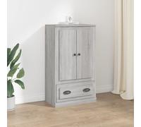 Vidaxl Buffet Haut Sonoma Gris 60x35,5x103,5 Cm Bois D'ingénierie Multicolore