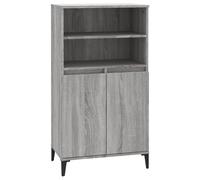 vidaXL Buffet haut Sonoma gris 60x36x110 cm Bois d'ingénierie821234 Gris G
