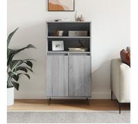 vidaXL Buffet haut Sonoma gris 60x36x110 cm Bois d'ingénierie 831490