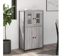 vidaXL Buffet haut sonoma gris 62x32x106,5 cm bois d'ingénierie 834208