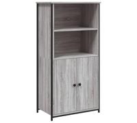 vidaXL Buffet haut / Armoire avec portes, meuble de rangement industriel, Sonoma gris